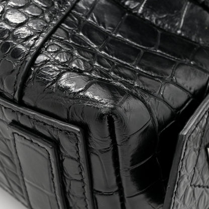Givenchy Calfskin Crocodile Embossed Medium Soft Antigona Black 13 of 14