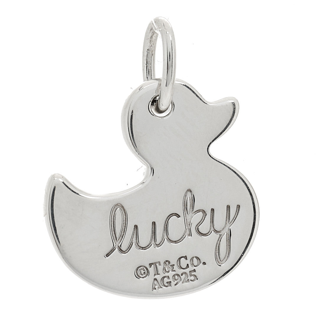 Tiffany Sterling Silver Lucky Duck Charm 3 of 4