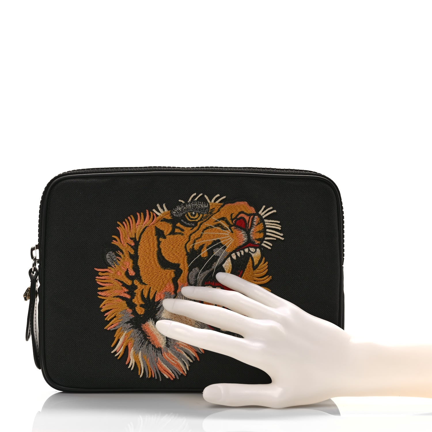 Gucci Techno Canvas Tiger L'aveugle Par Amour Tablet Case Black 2 of 7