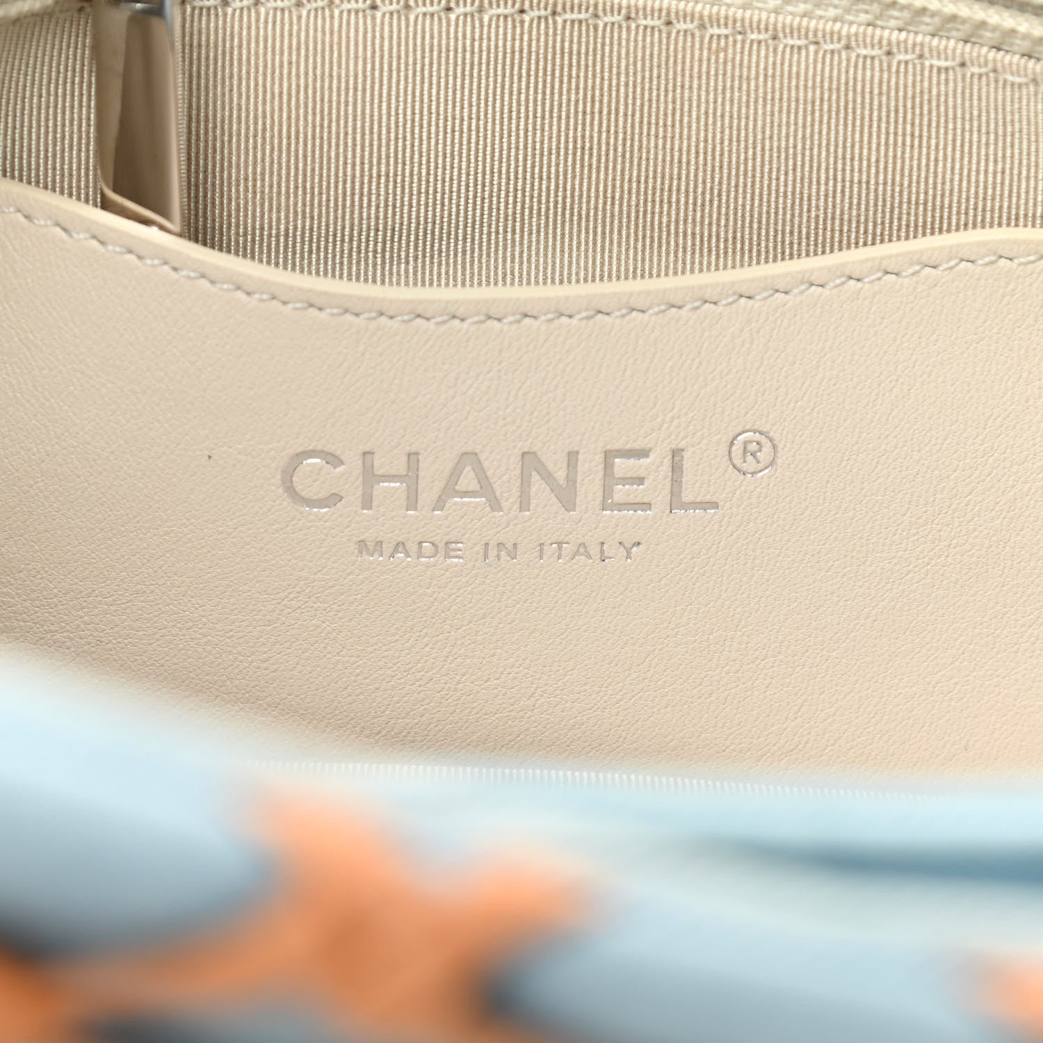 Chanel Denim Medium Canebiers Net Just Mademoiselle Blue Beige 6 of 10