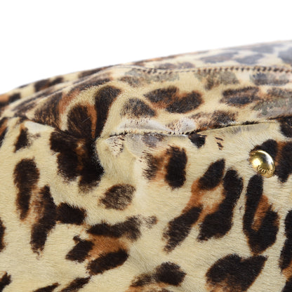 Prada Calf Hair Leopard Print Shoulder Bag Avorio 10 of 20