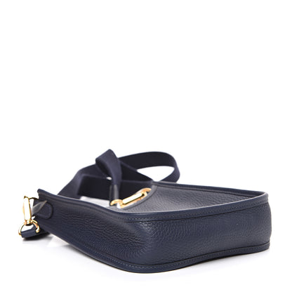 Hermes Taurillon Clemence Evelyne TPM Bleu Nuit 3 of 10