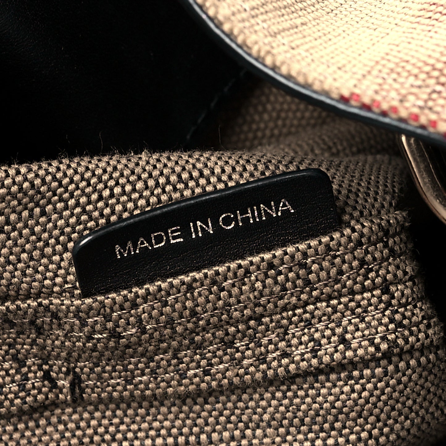 Canvas Mega Check Medium Ashby Hobo Black