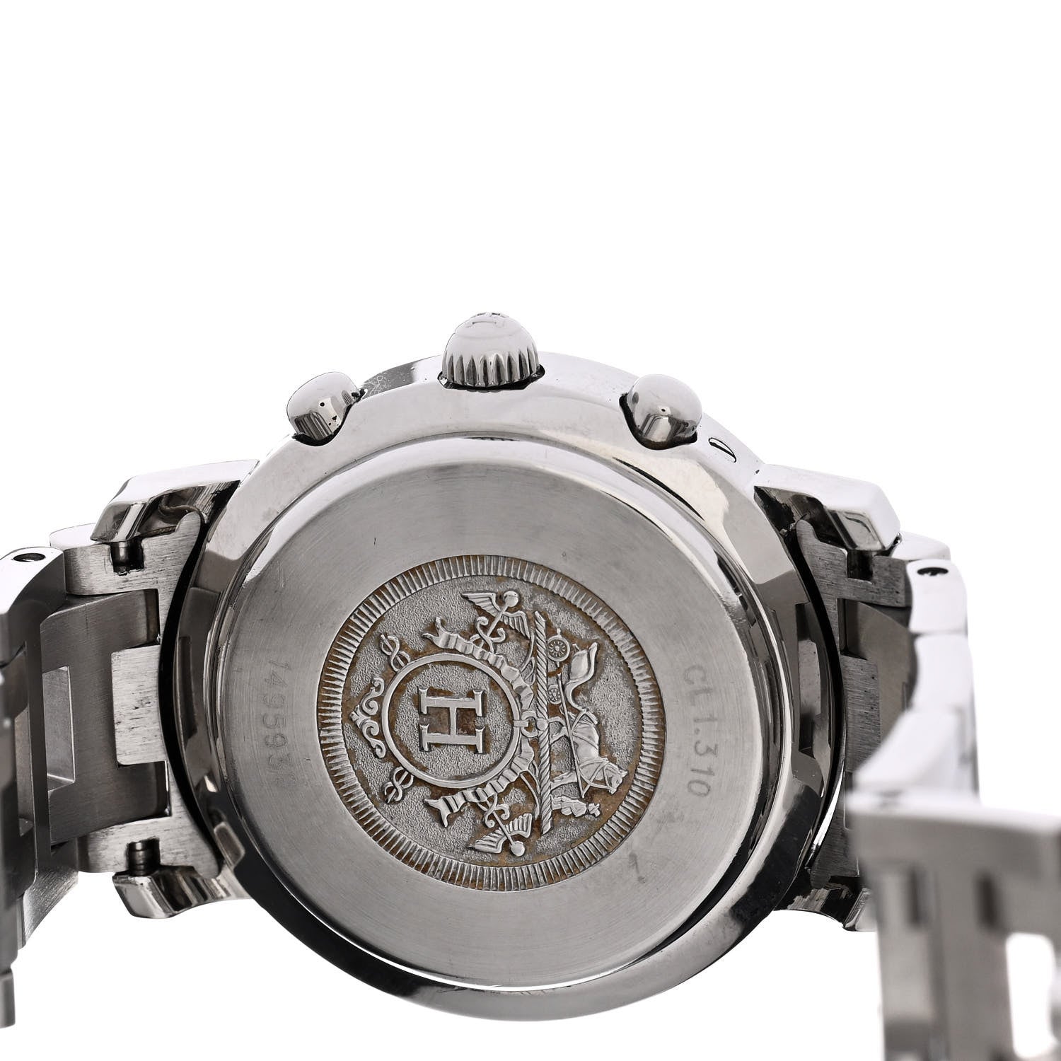 Hermes Stainless Steel 31mm Clipper Chronograph Quartz Watch 4 of 5