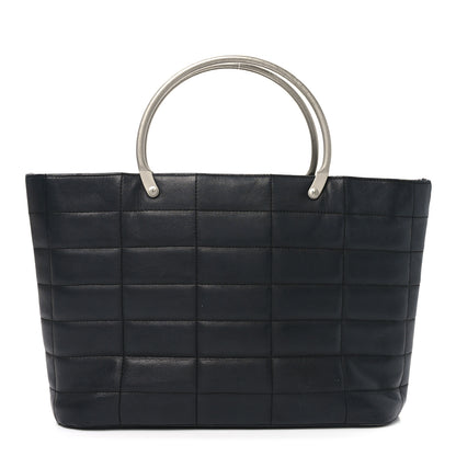 Chanel Lambskin Quilted Chocolate Bar Mini Tote Black 1 of 10