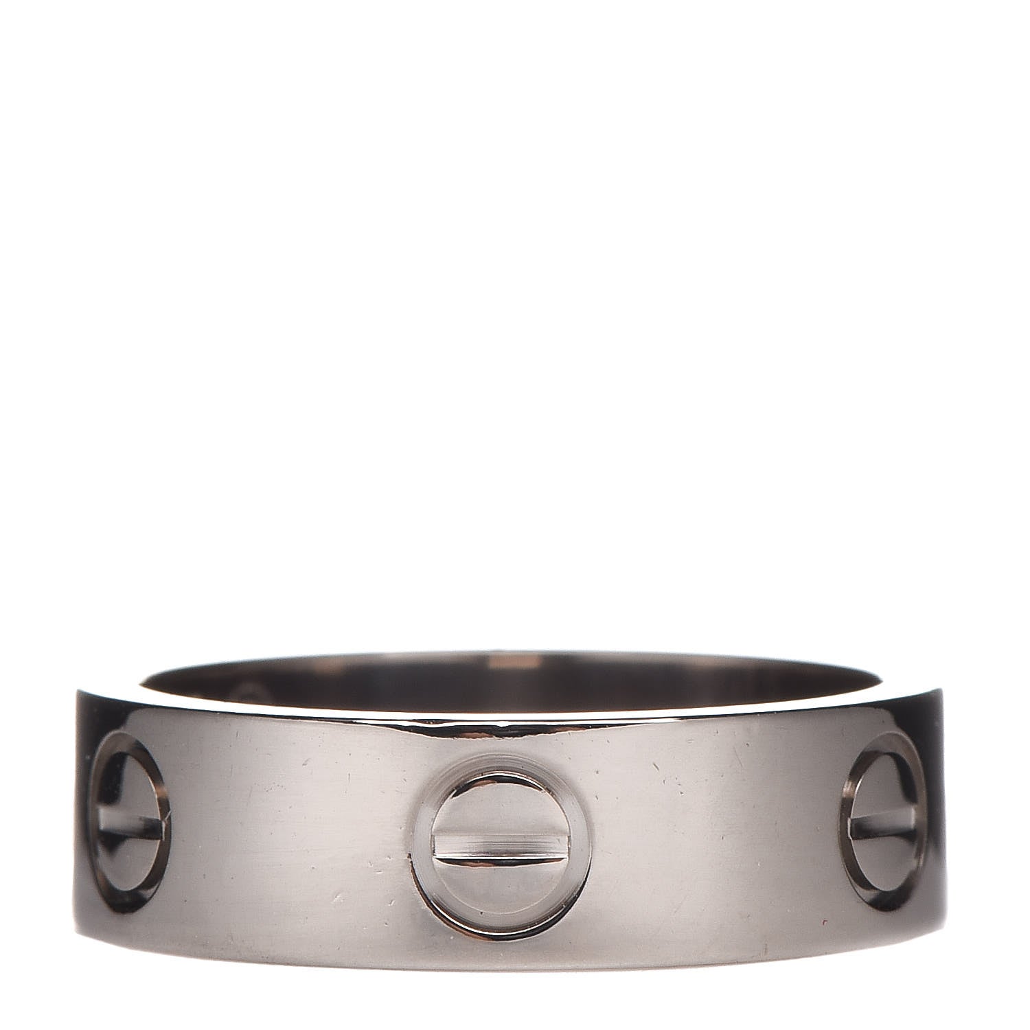 Cartier 18K White Gold 5.5mm LOVE Ring 53 6.25 1 of 4