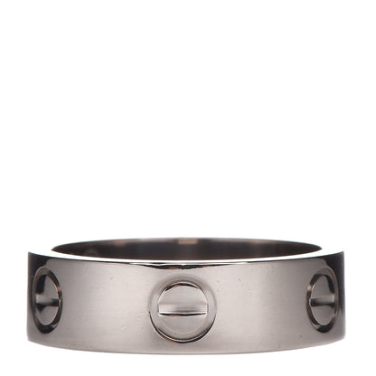 Cartier 18K White Gold 5.5mm LOVE Ring 53 6.25 1 of 4
