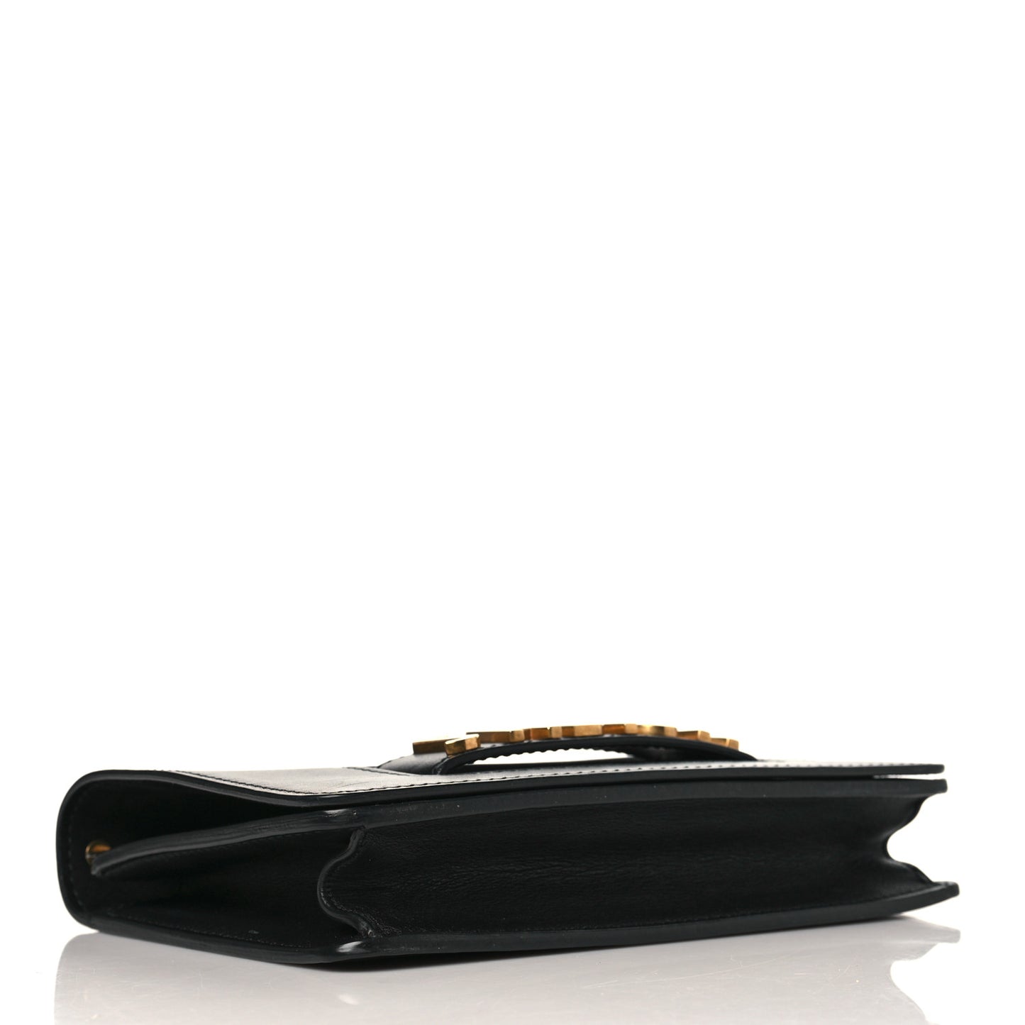 Calfskin J'Adior Chain Flap Bag Black