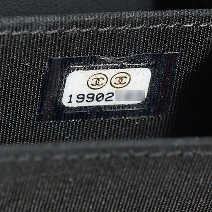 Chanel Caviar Quilted Boy Small Zip Around Wallet Black 9 of 9