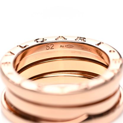 Bulgari 18K Rose Gold B.Zero1 Three-Band Ring 52 4 of 6