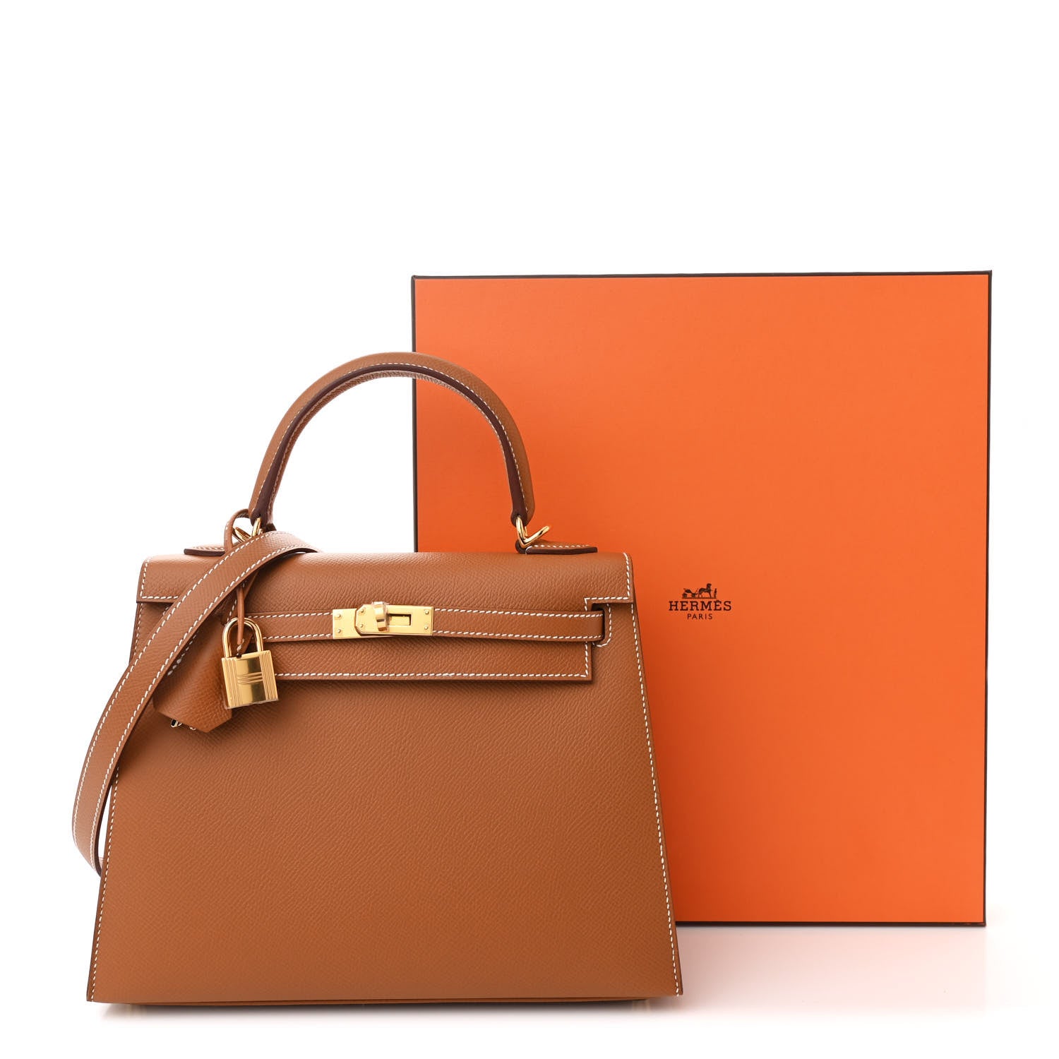 Hermes Epsom Kelly Sellier 25 Gold 11 of 11
