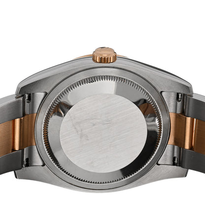 Rolex Stainless Steel 18K Everose Gold 36mm Oyster Perpetual Datejust Turn-O-Graph Watch White 116261 4 of 4