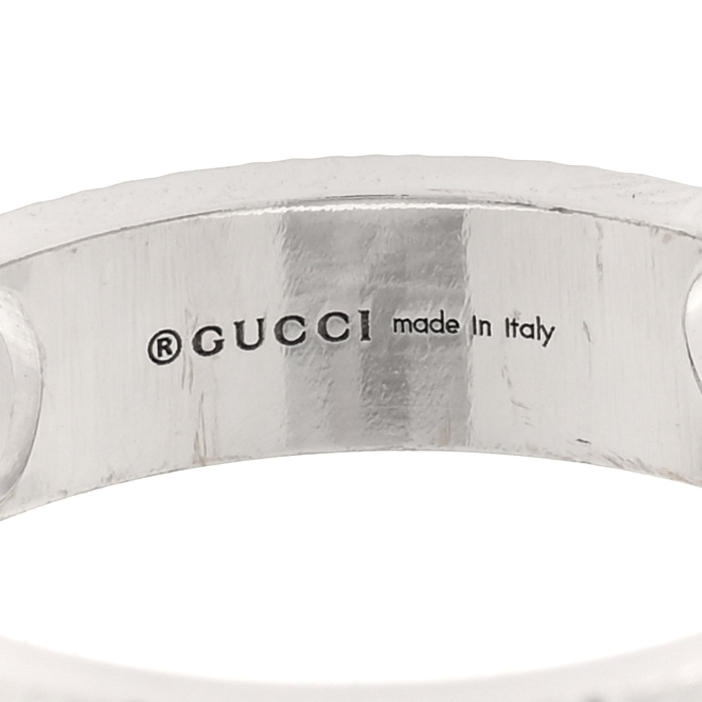 18K White Gold Icon Heart Band Ring 49 4.75