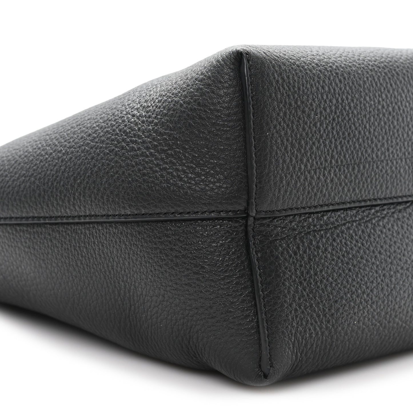 Grained Calfskin Small N/S Park Tote Black