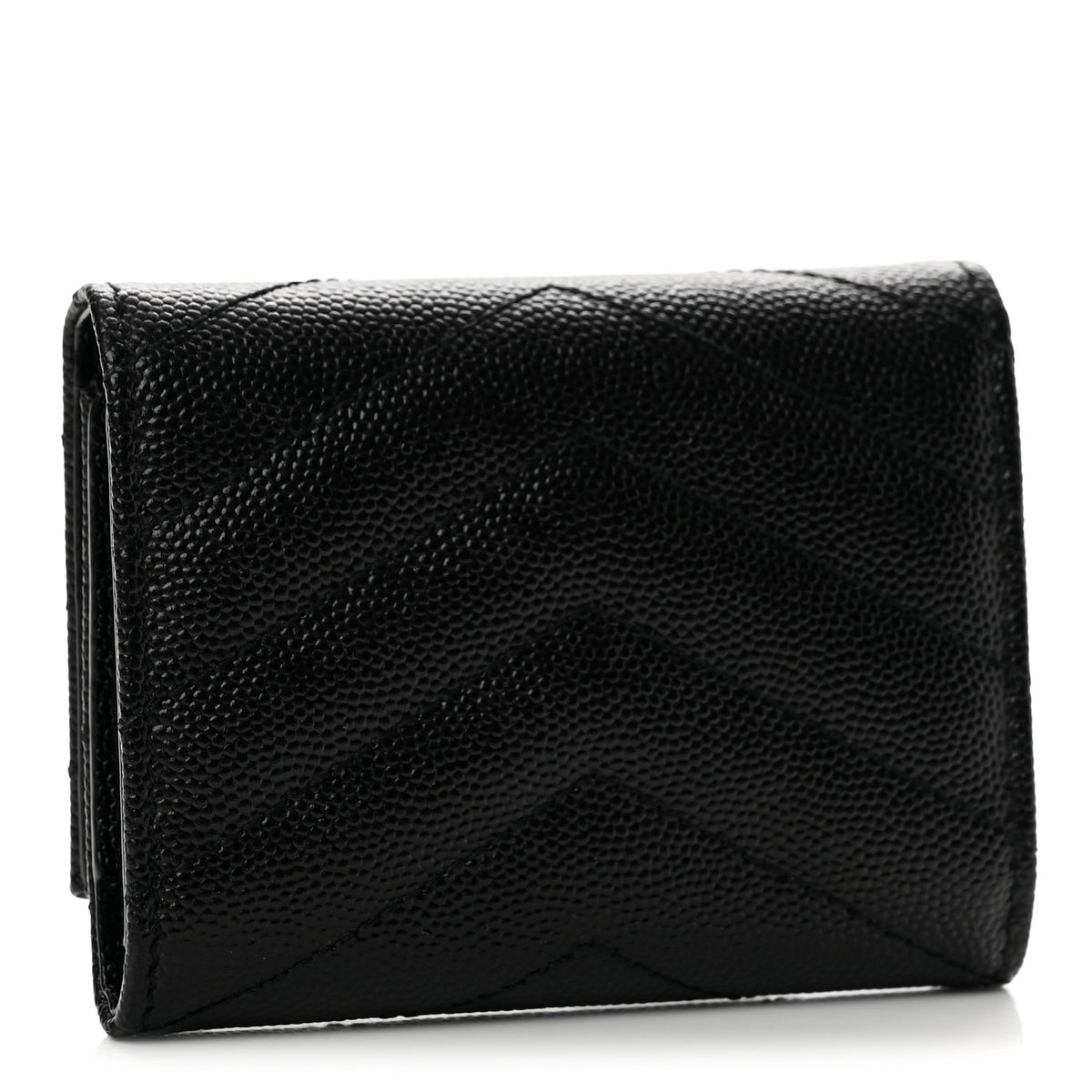 Grain de Poudre Matelasse Cassandre Monogram Slim Key Case Black