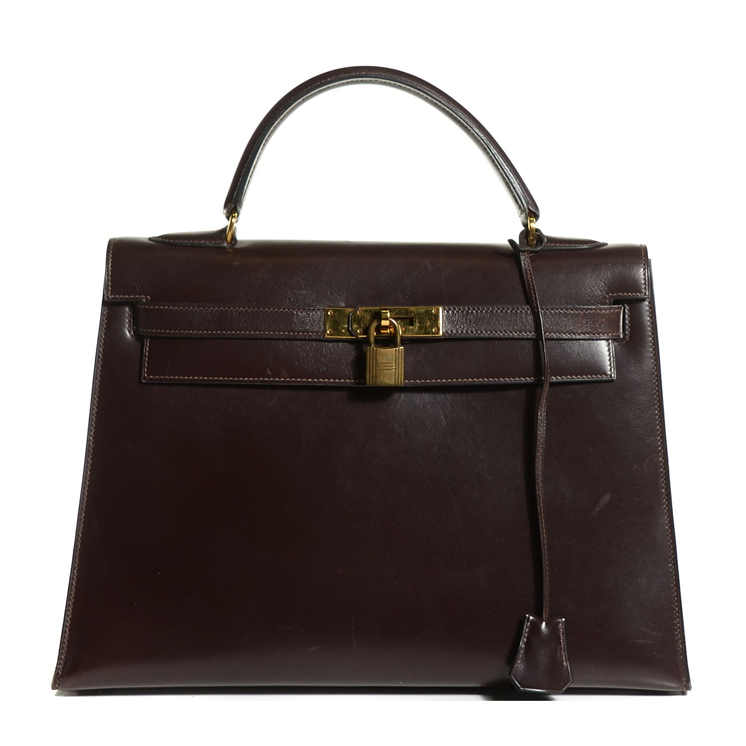 Hermes Box Kelly Sellier 32 Chocolate 1 of 22