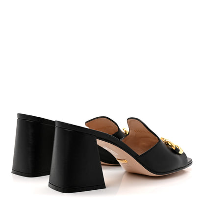 Gucci Nappa Horsebit 75mm Slide Sandals 39.5 Black 5 of 12