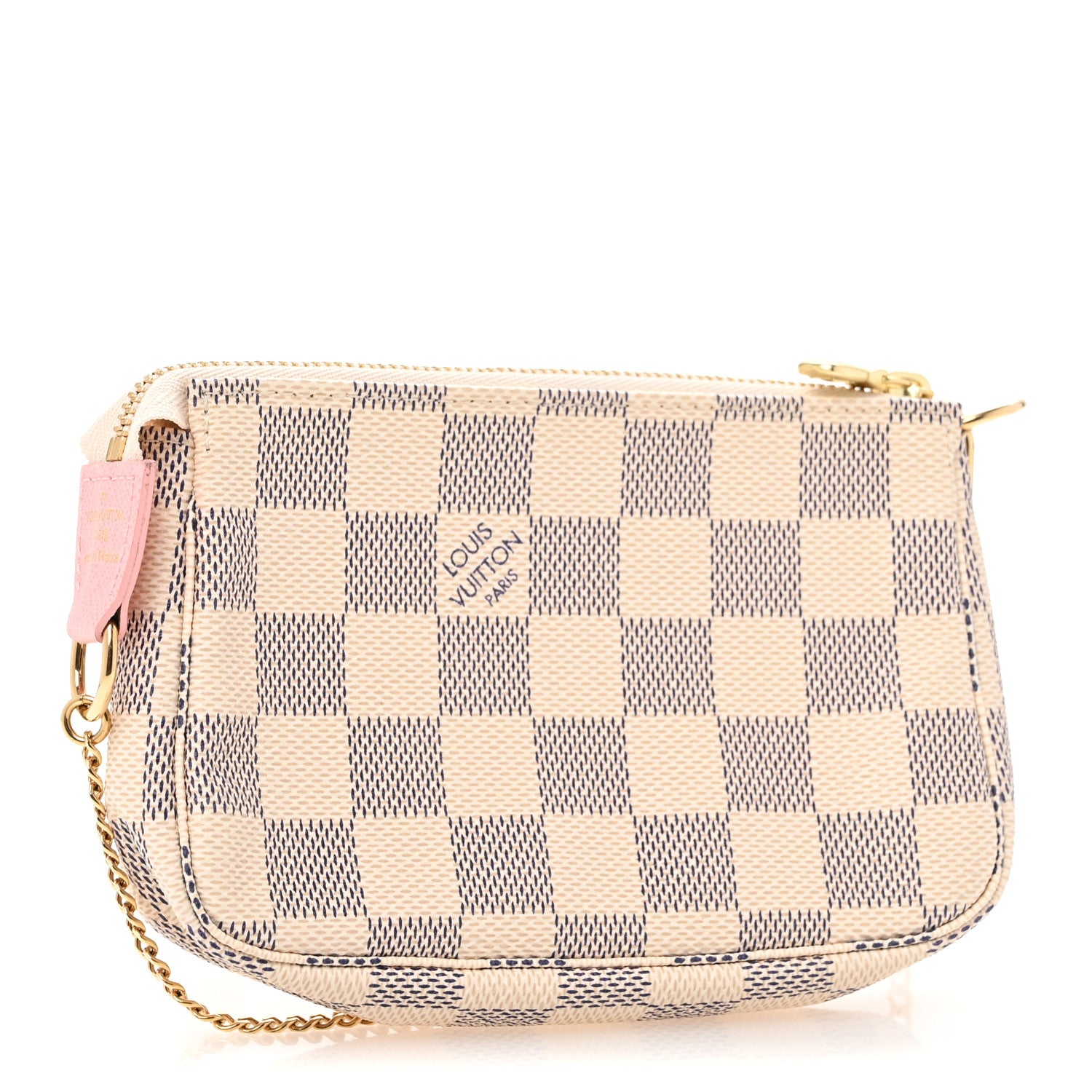 Louis Vuitton Damier Azur 2018 Christmas Animation Mini Pochette Accessories 3 of 8