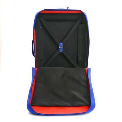 Louis Vuitton Knit Monogram Horizon Soft 55 Suitcase Blue Orange 4 of 13