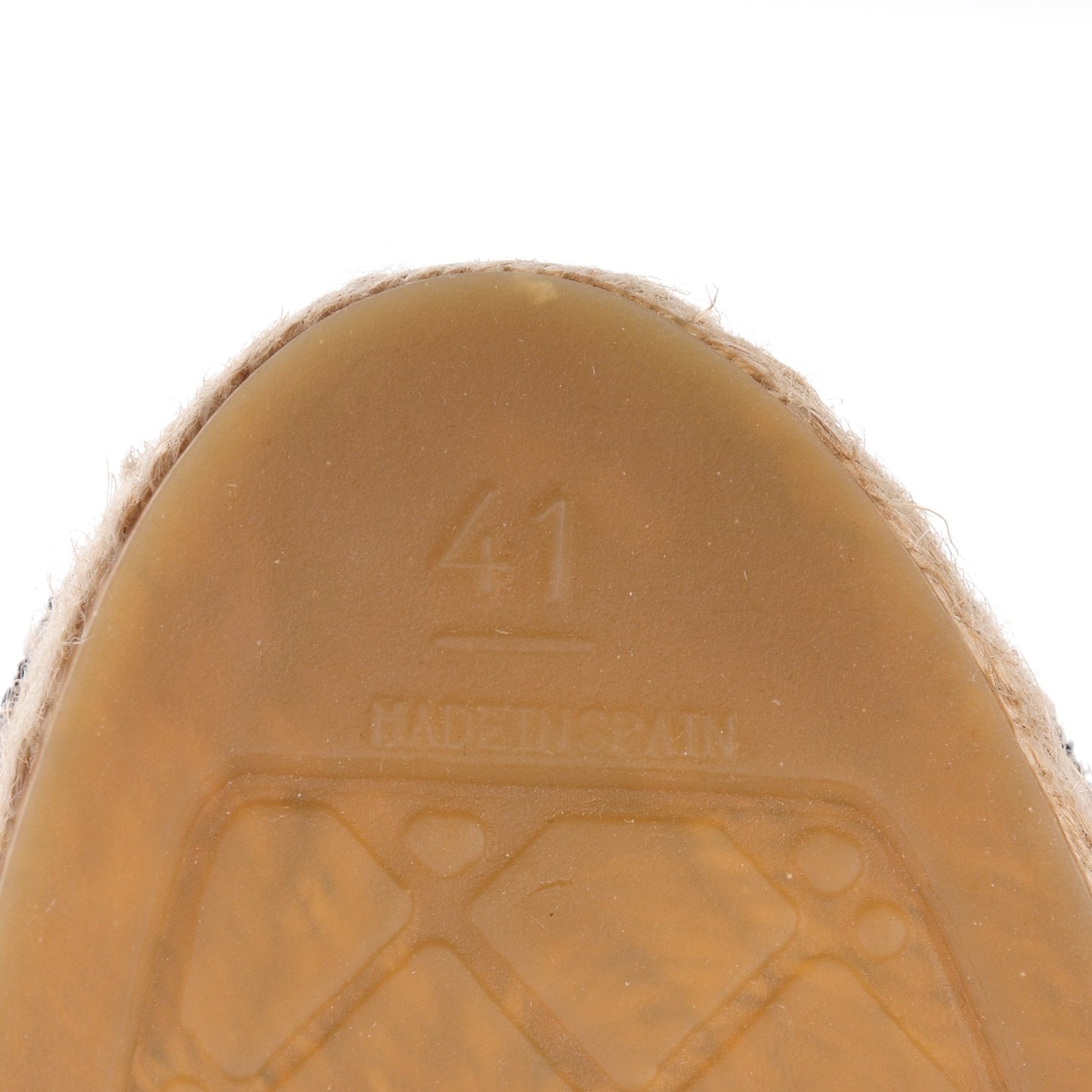 Toile Sequin CC Espadrilles 41 Beige Black