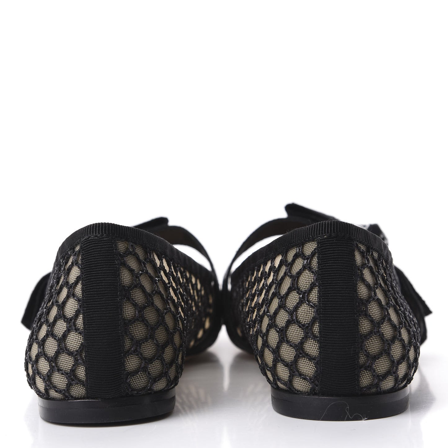 Resille Ribbon Miss J'Adior Ballet Flat 37 Black