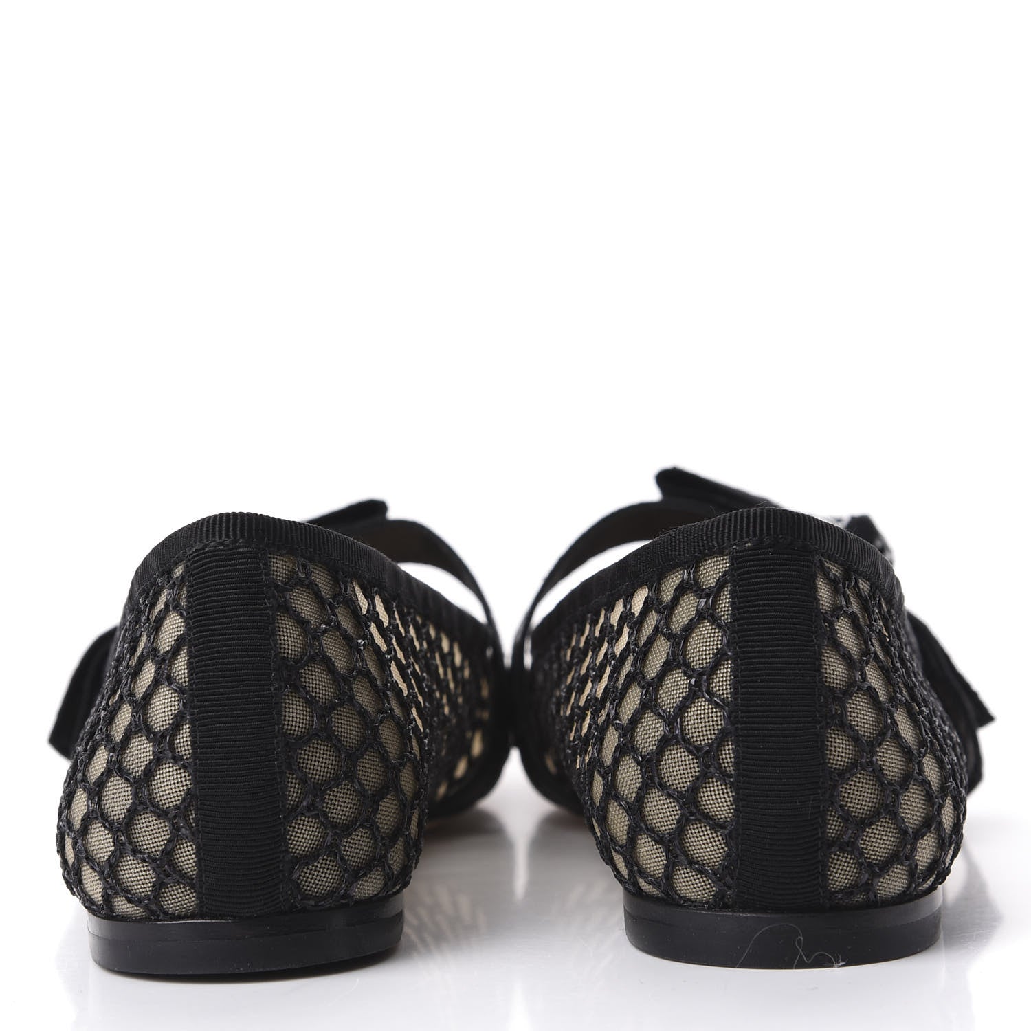 Christian Dior Resille Ribbon Miss J'Adior Ballet Flat 37 Black 7 of 10