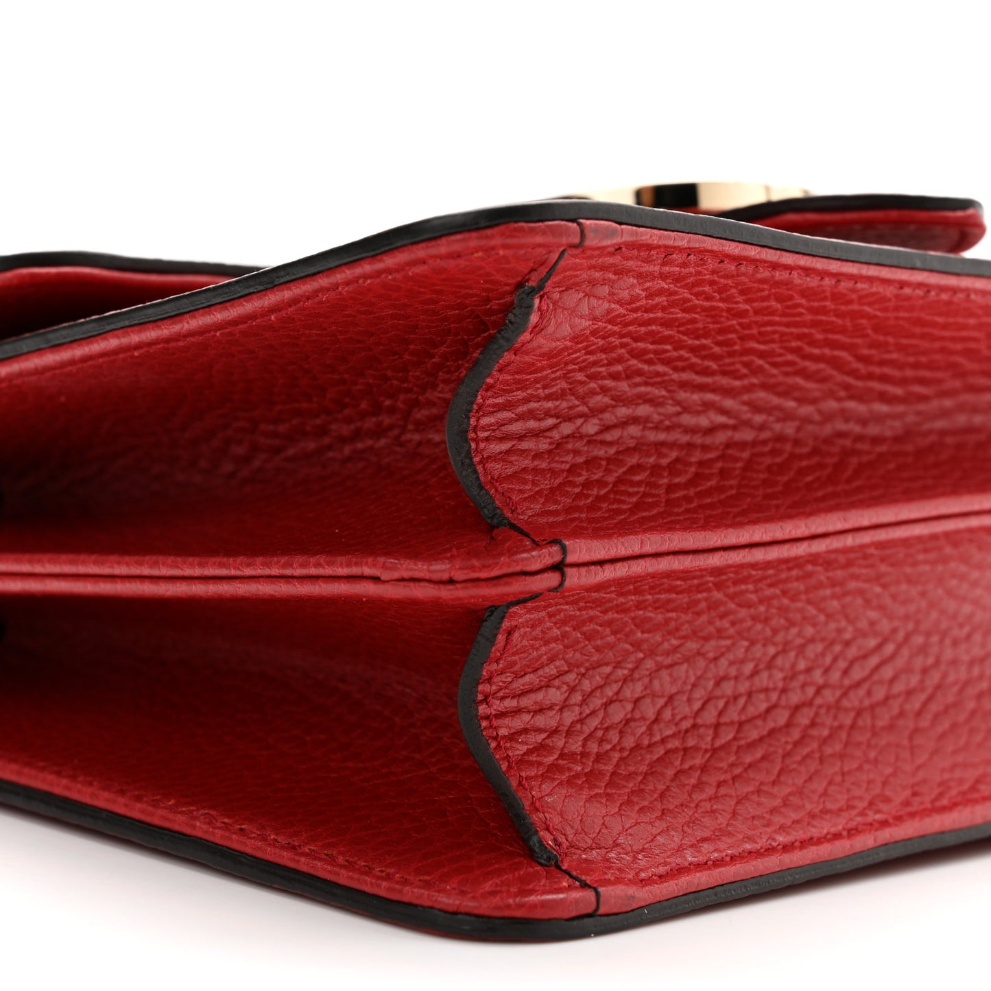 Dollar Calfskin Small Interlocking G Shoulder Bag Red