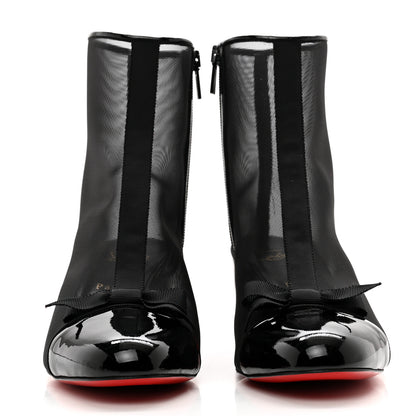 Christian Louboutin Mesh Checkypoint 55 Booties 40 Black 2 of 8