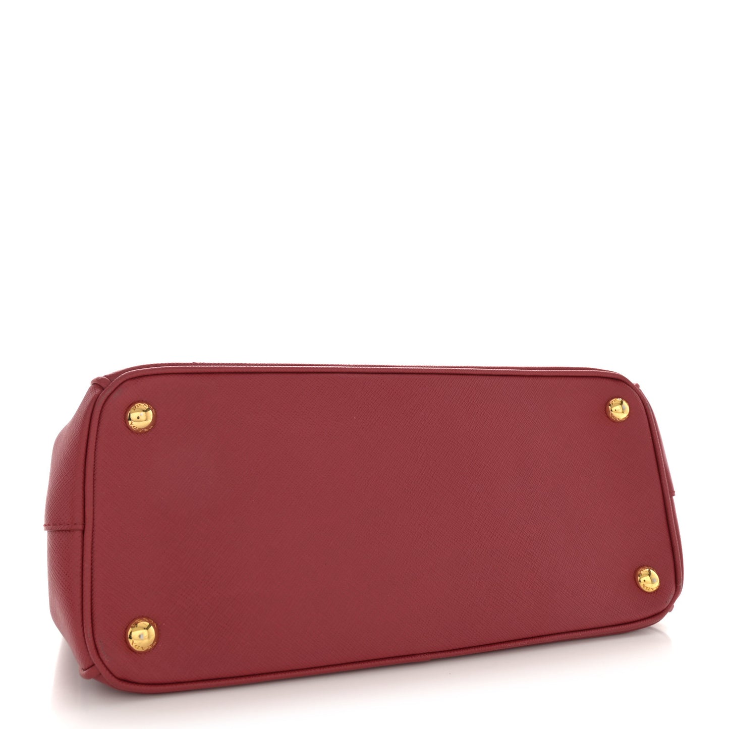 Saffiano Small Galleria Double Zip Rosso