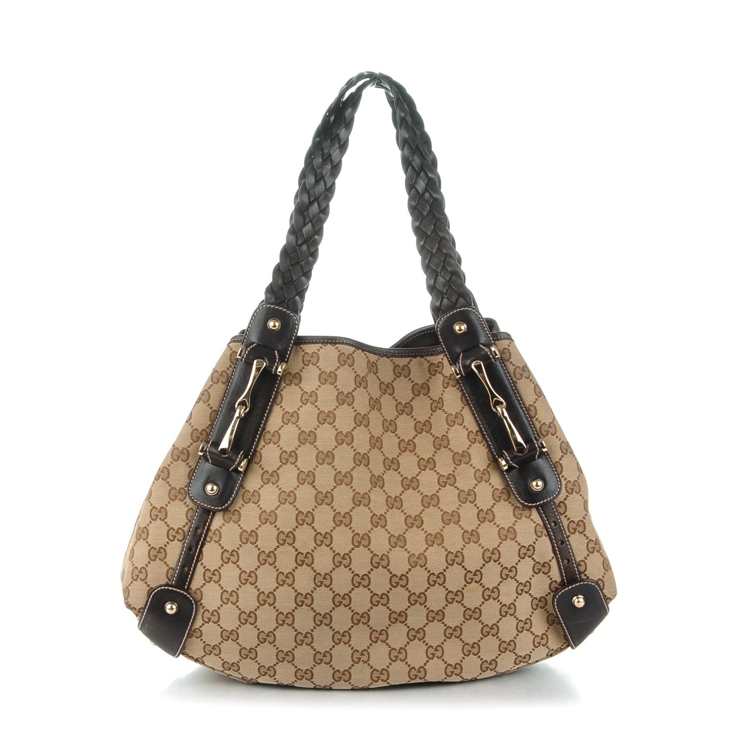 Monogram Medium Pelham Shoulder Bag Dark Brown