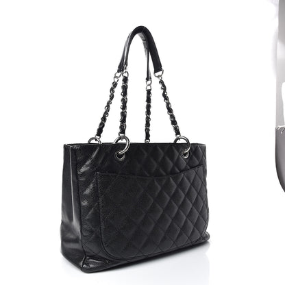 Chanel Caviar Quilted Grand Shopping Tote GST Black 3 of 24