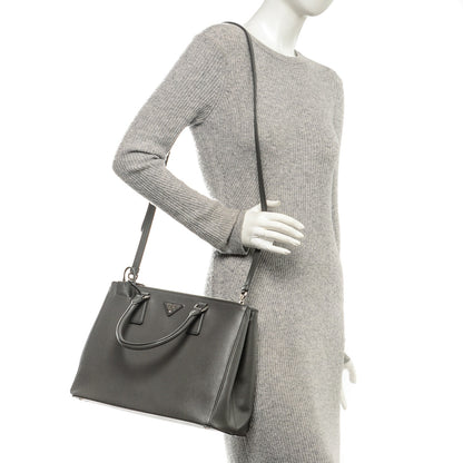 Prada Saffiano Medium Galleria Double Zip Tote Marmo 2 of 7