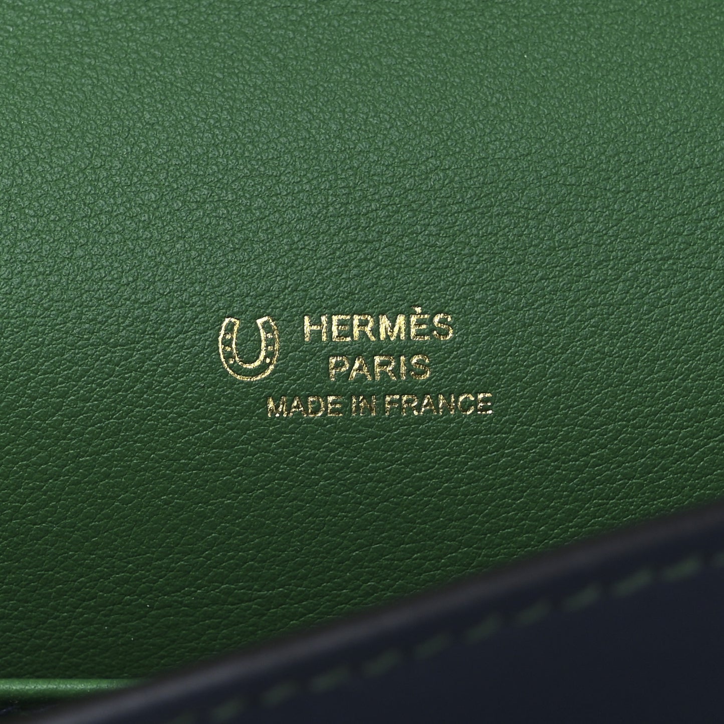 Swift Horseshoe Kelly Pochette Clutch  Bleu Navy Vert Vertigo