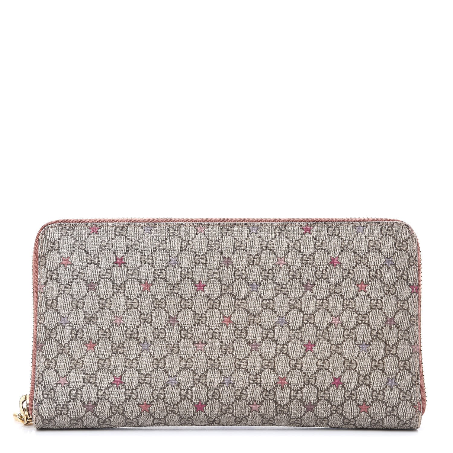 Gucci GG Supreme Monogram Stars Zip Around Wallet 1 of 12