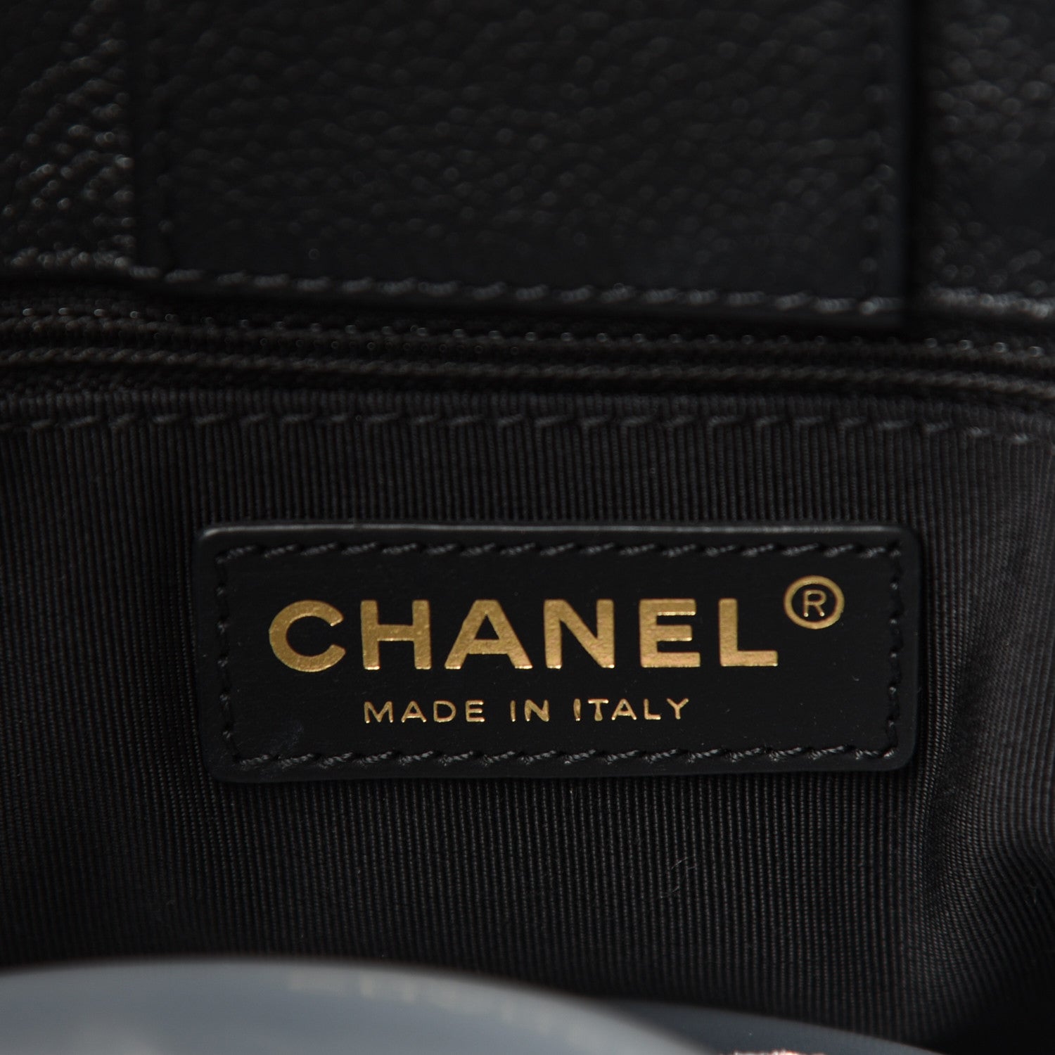 Chanel Calfskin Cerf Executive Shopper Tote Black 6 of 10