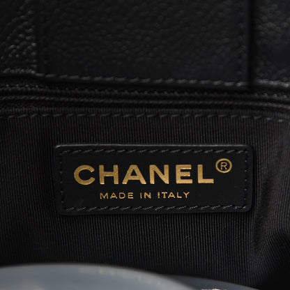 Chanel Calfskin Cerf Executive Shopper Tote Black 6 of 10