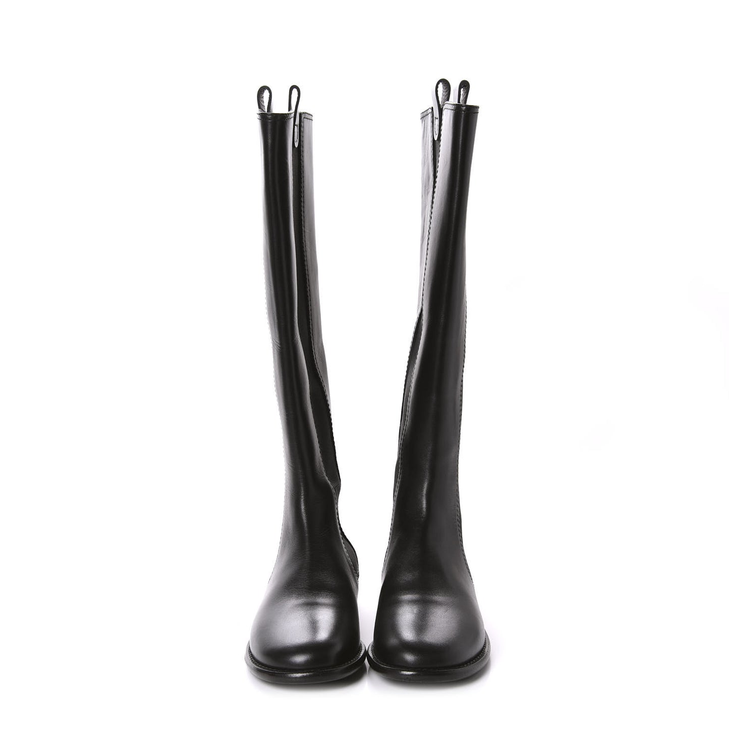 Calfskin Tall Boots 36.5 Black