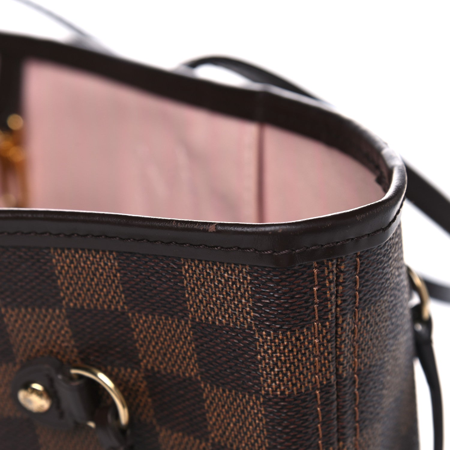 Louis Vuitton Damier Ebene Neo Neverfull MM Rose Ballerine 13 of 14