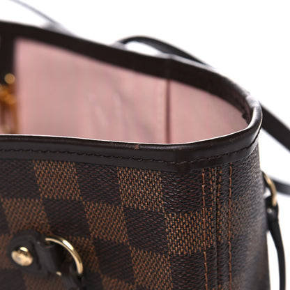 Louis Vuitton Damier Ebene Neo Neverfull MM Rose Ballerine 13 of 14