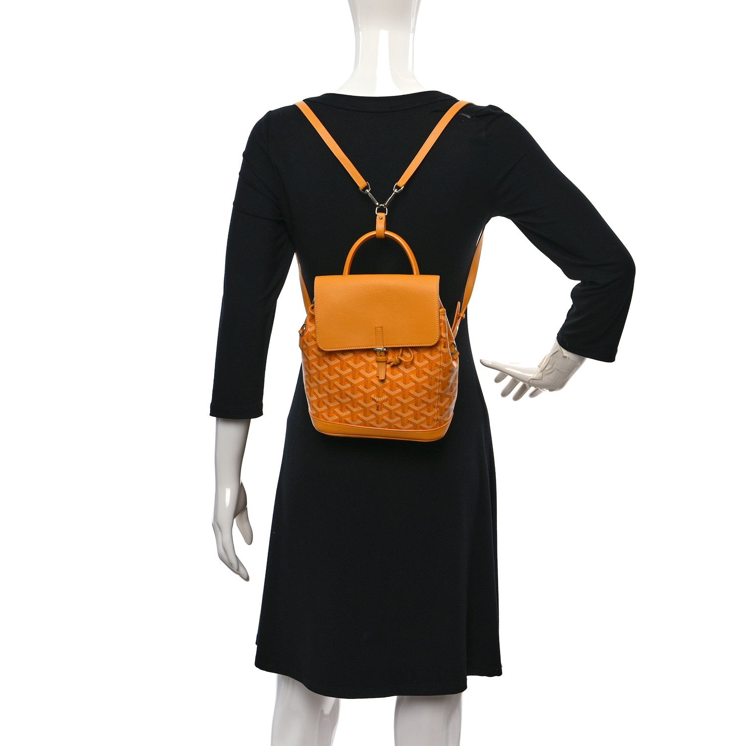 Goyard Goyardine Calfskin Mini Alpin Backpack Yellow 1251235