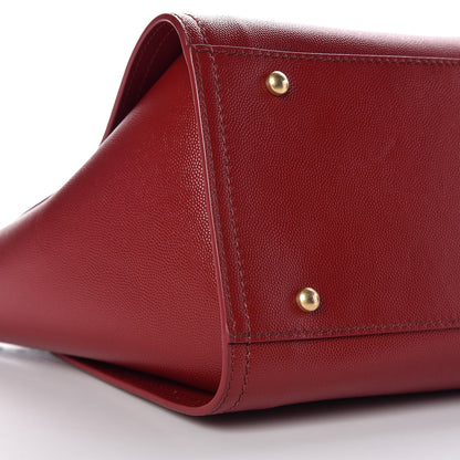 Chanel Caviar Small Studded Deauville Tote Red 5 of 11