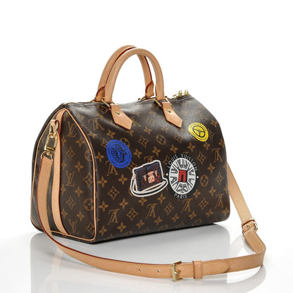 Louis Vuitton Monogram World Tour Speedy Bandouliere 30 3 of 7