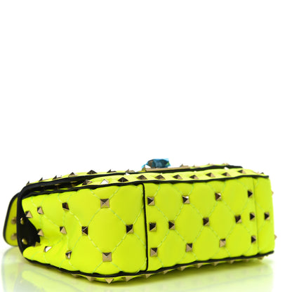 Valentino Garavani Calfskin Mini Rockstud Spike Shoulder Bag Lime 4 of 8