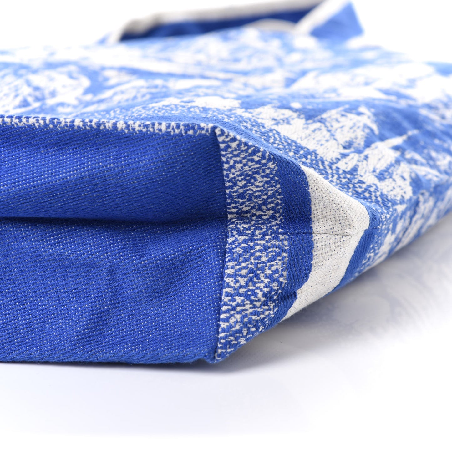 Canvas Print Cruise Tote Ivory Blue