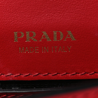 Prada Saffiano City Calf Cahier Belt Bag Fuoco Black 5 of 11