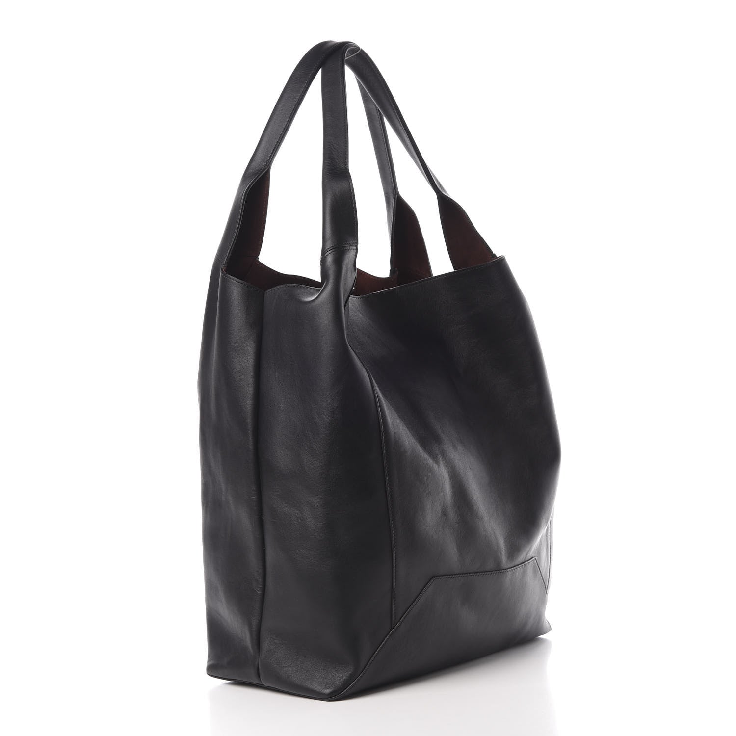 Celine Shiny Smooth Calfskin Large Shopper Black 4 of 15