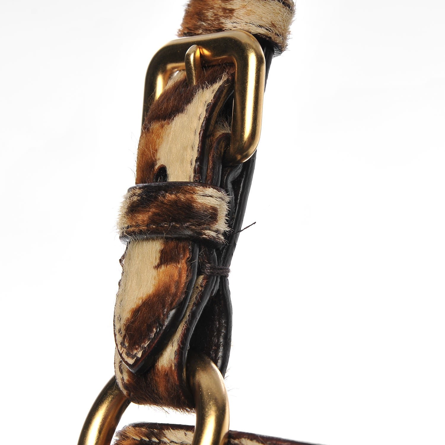Prada Calf Hair Leopard Print Shoulder Bag Avorio 10 of 13
