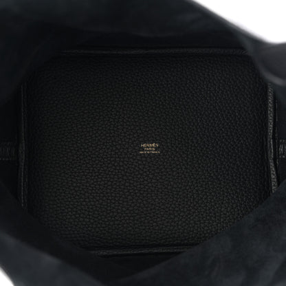 Hermes Taurillon Clemence Picotin Lock 22 MM Black 5 of 11
