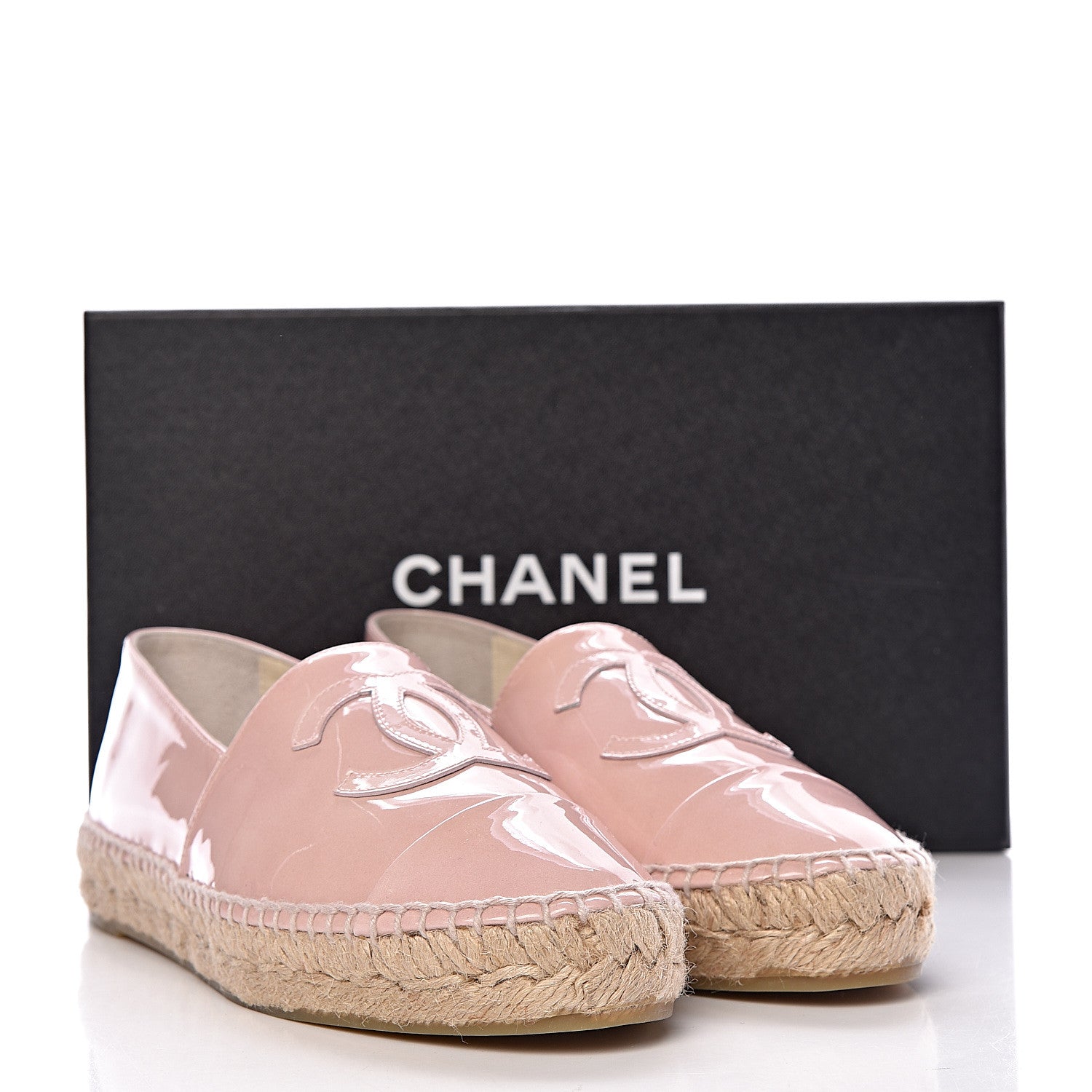 Chanel Patent CC Espadrilles 37 Pink 11 of 11