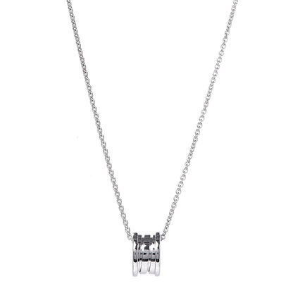 Bulgari 18K White Gold B.Zero1 Pendant Necklace 1 of 6